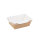 Sushi Tray 450ml, kraft/weiß + PET Deckel (400 Stk.)