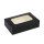 Sushi Faltbox 4, kraft in schwarz/weiß, mit Fenster, 190x130x50mm (600 Stk.)