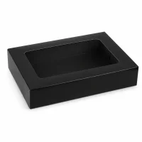 Sushi Faltbox 6, kraft in schwarz/weiß, mit...