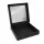 Sushi Faltbox 12, kraft in schwarz/weiß, 349x349x53mm + Deckel mit Fenster (100 Stk.)