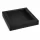 Sushi Faltbox 12, kraft in schwarz/weiß, 349x349x53mm + Deckel mit Fenster (100 Stk.)