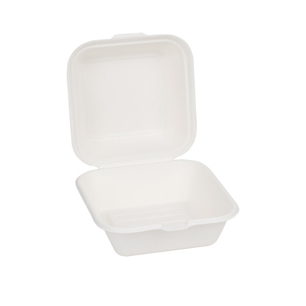 Burgerbox Bagasse, 155x150x75mm (500 Stk.)