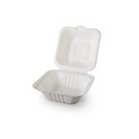 ***Burgerbox Bagasse, 162x152x80mm (500 Stk.)